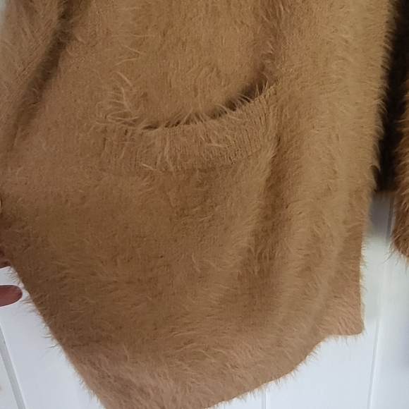 Aerie Eyelash Drop Shoulder Shortsleeve Soft Open Front Cardigan Sweater - Picture 4 of 11